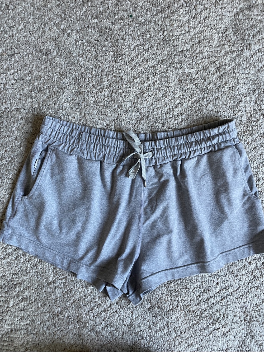 Vouri Halo Performance Light Gray Women's Drawstring Lounge Shorts - Picture 10 of 10